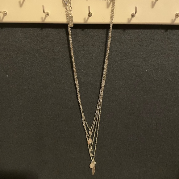 Layered silver necklace - Picture 2 of 3